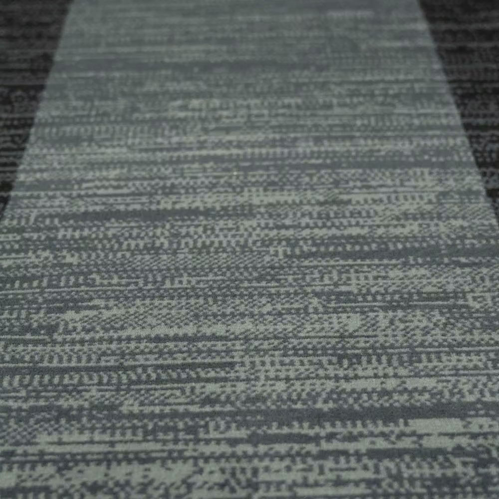 runrug Morning Mist Stair Runner Carpet in Black, W: 60 cm, L: 450 cm – 5