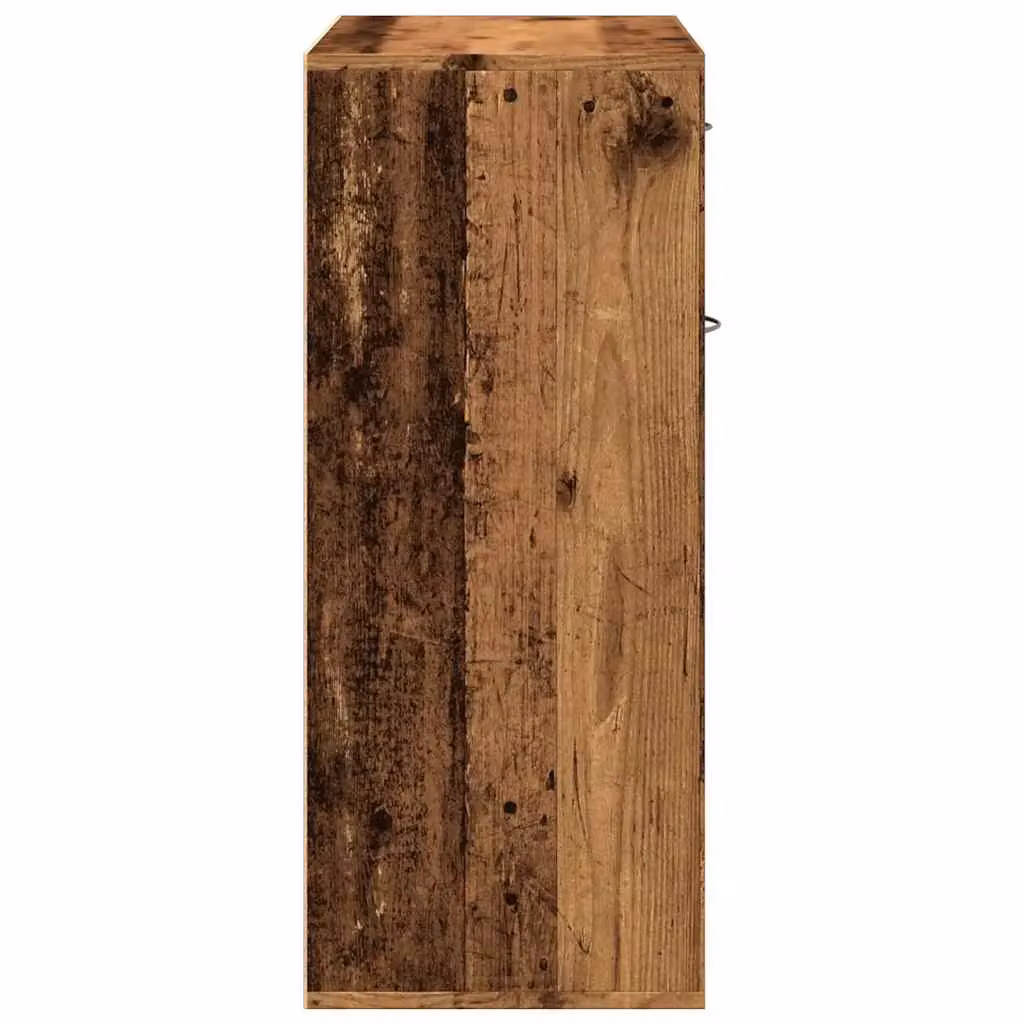 Berkfield Home Rustic Shoe Cabinet in Brown, W/D/H: 60 x 35 x 84 cm – 4