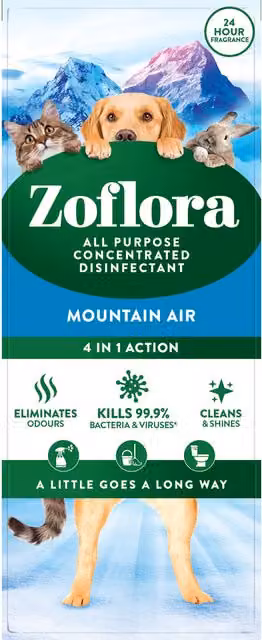 Zoflora All Purpose Concentrated Disinfectant Mountain Air Multicolour