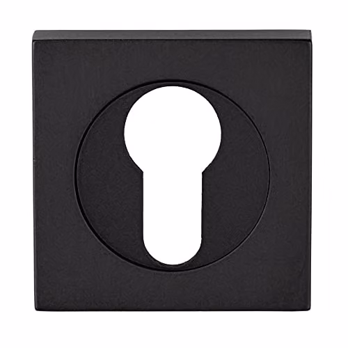 Loops Square Euro Profile Escutcheon Matt Black W/D/H: 5.2 x 5.2 x 5.2 cm – 2