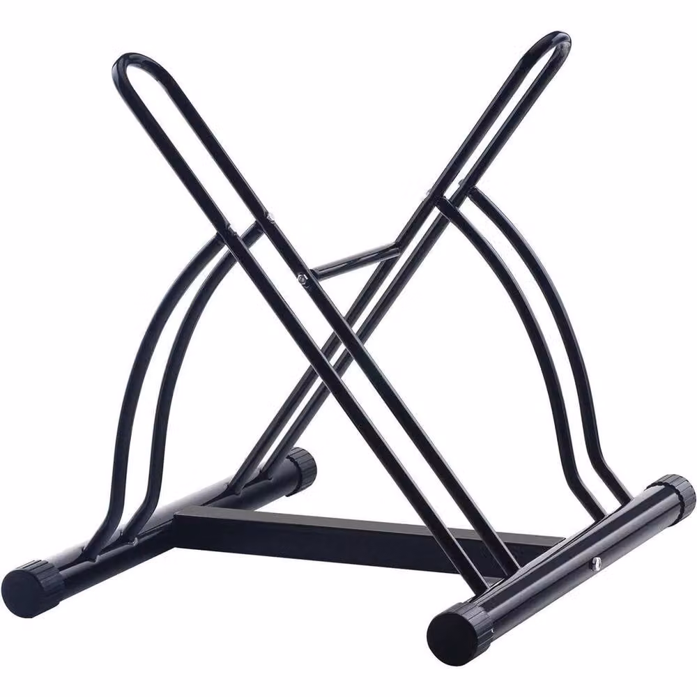 FLAVORA 2 Bike Floor Storage Rack in Black, Steel, W: 90 cm – 3
