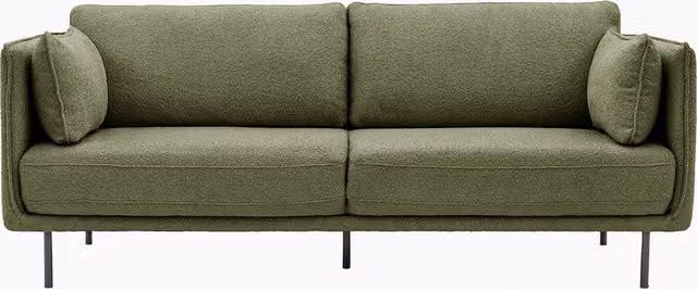 Perch & Parrow Stockton Classic Bouclé Sofa in Verdant Green
