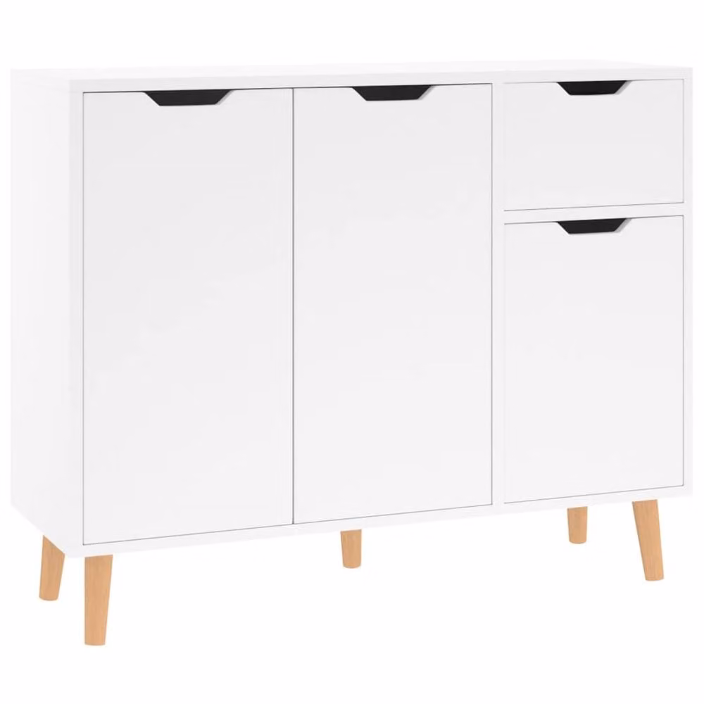 Berkfield Home High Gloss White Sideboard, W/D/H: 90 x 30 x 72 cm – 2