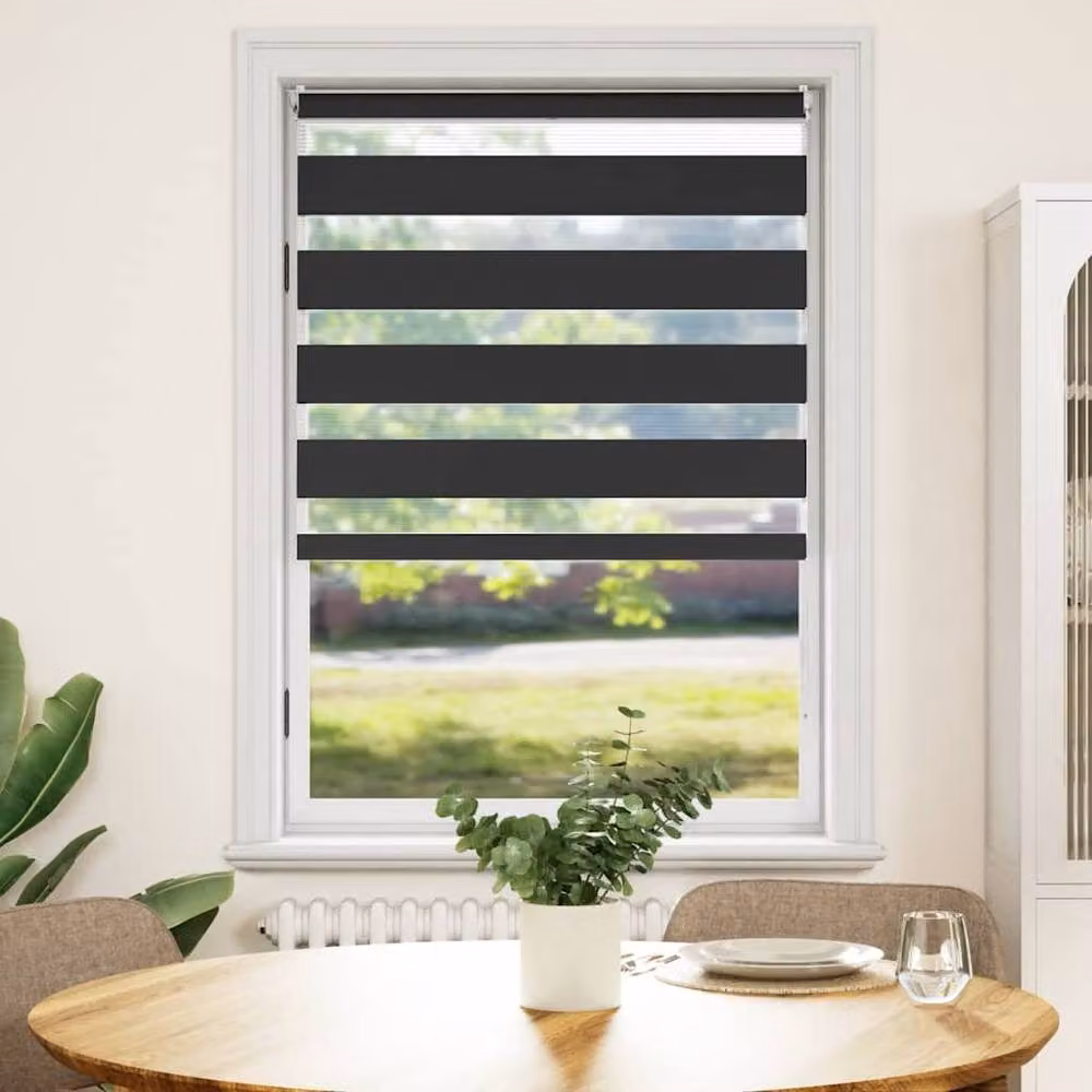 Berkfield Home Elegant Zebra Blind, Black and White, W: 100 cm, H: 175 cm – 2
