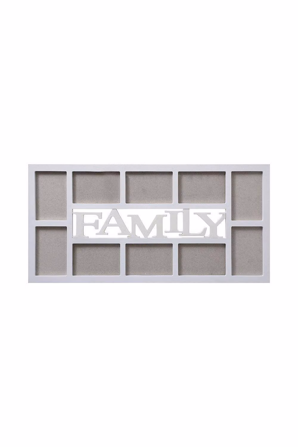 Arpan Multi Aperture Modern White Plastic Wall Photo Frame – 3