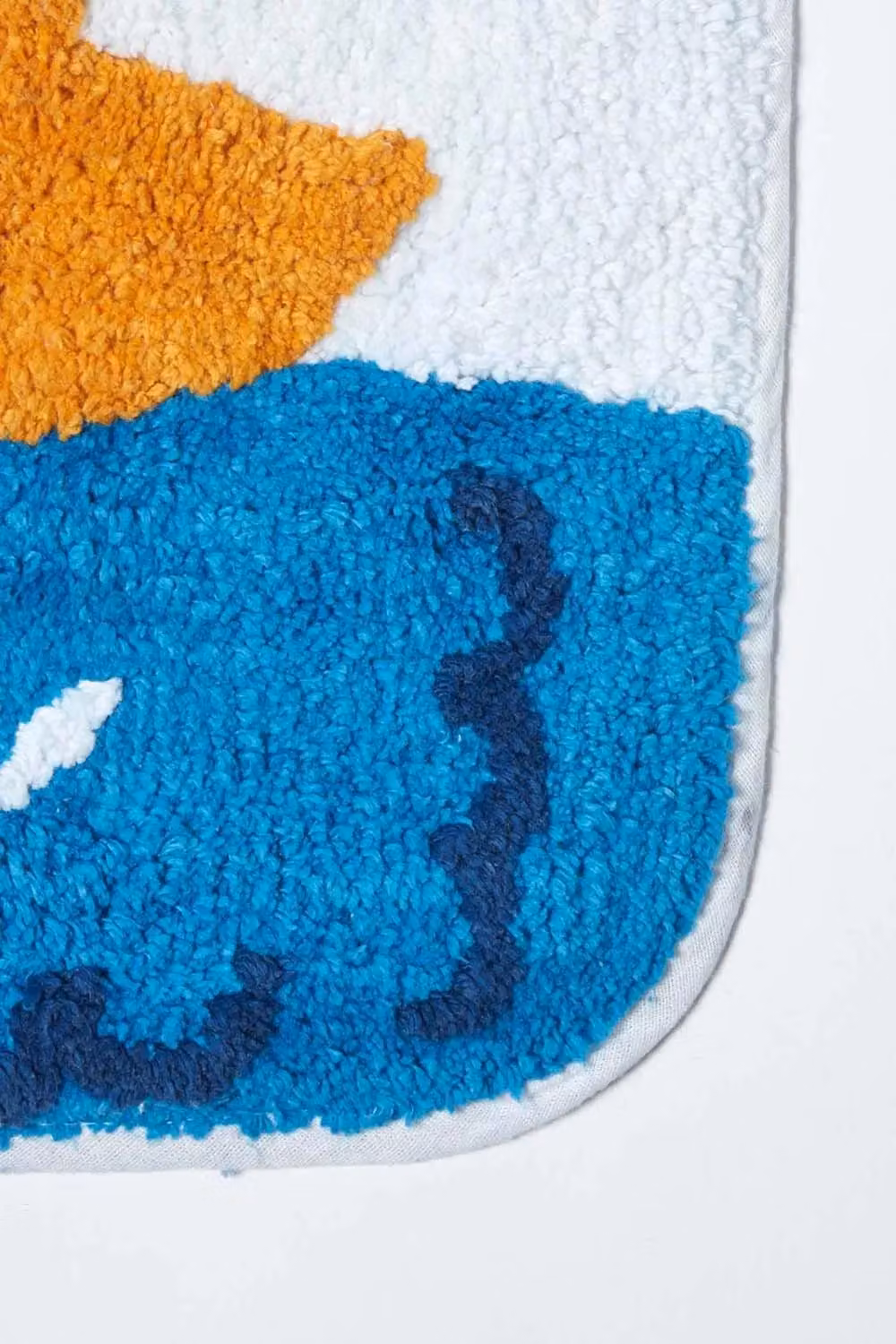 Homescapes Duck Pond Pedestal Mat, Blue and Multicolour, W/D: 45 x 50 cm, 100% Cotton, Non-Slip and Washable – 2