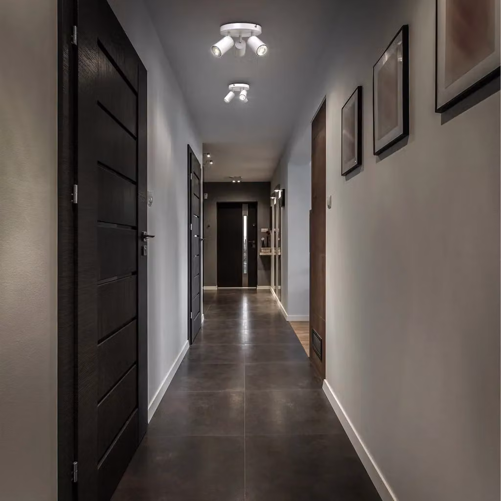 B.K.Licht White Metal Ceiling Spotlight with 3 Adjustable GU10 Sockets – 4