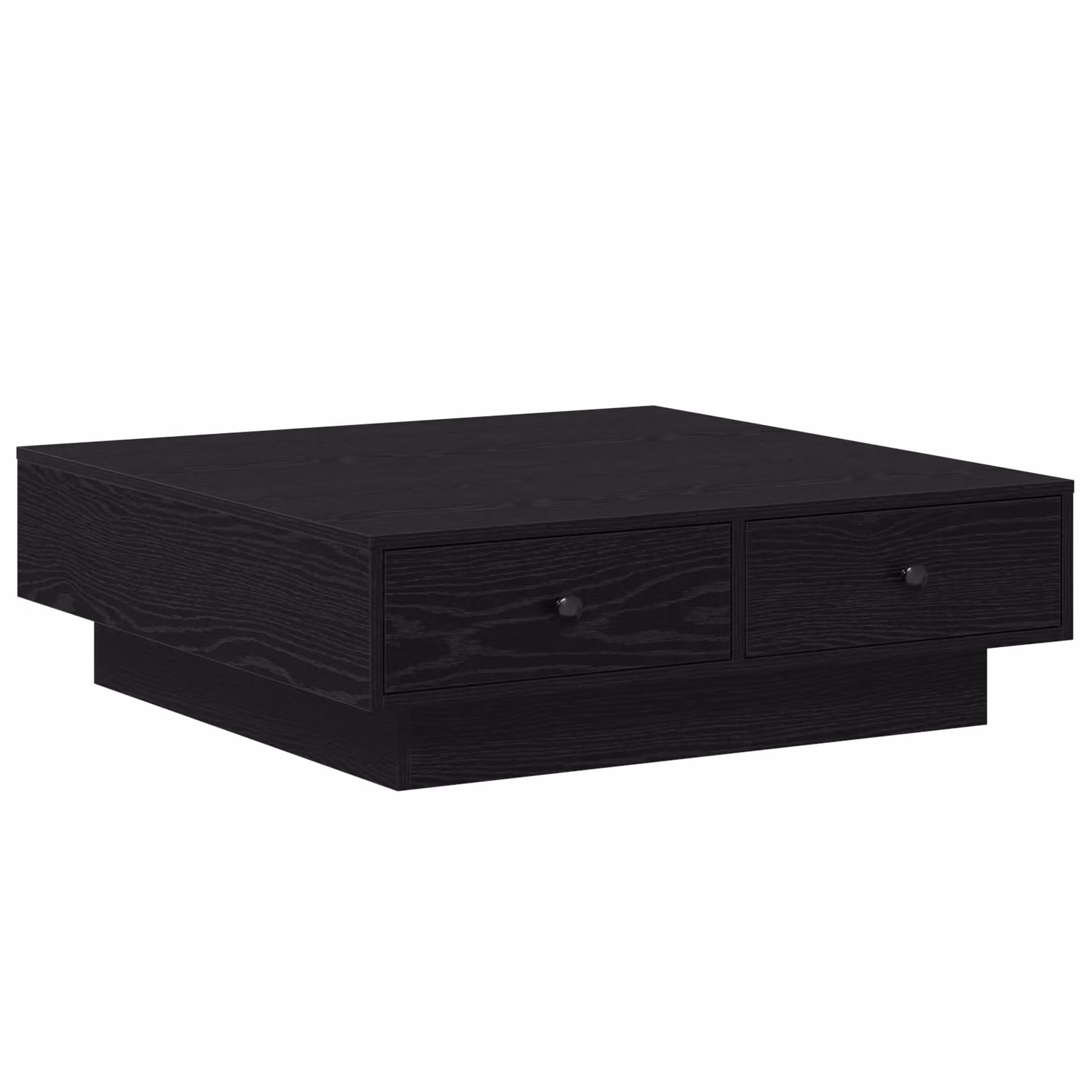 Berkfield Home Black Oak Coffee Table, W/D/H: 90 x 90 x 28 cm – 2