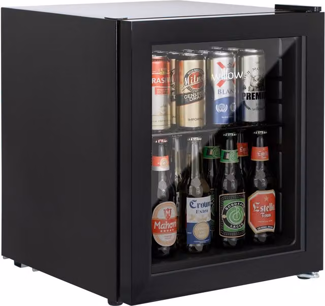 Willow 48L Black Glass Countertop Beverage Cooler