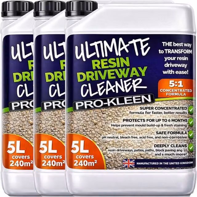 Pro-Kleen Ultimate Resin Driveway Cleaner, Transparent, 15l