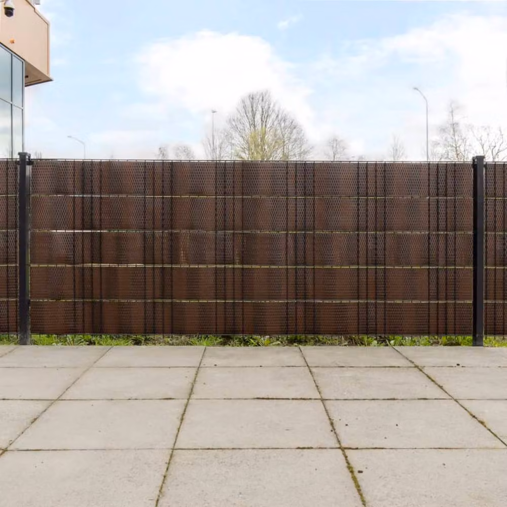 Berkfield Home 10-Piece Poly Rattan Balcony Screens in Brown and Black, H: 255 cm x W: 19 cm – 2