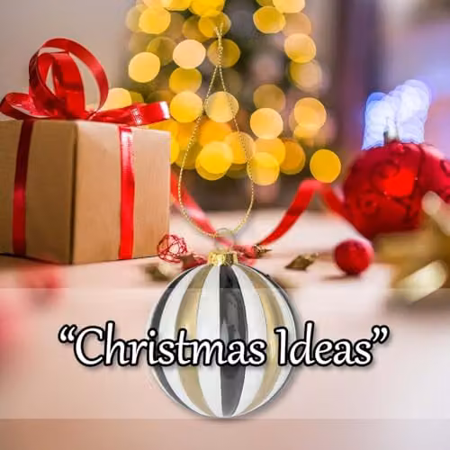 VFM e-Store Glass Christmas Hanging Bauble in Gold, Black, White and Multicolour, Diameter: 9 cm – 4