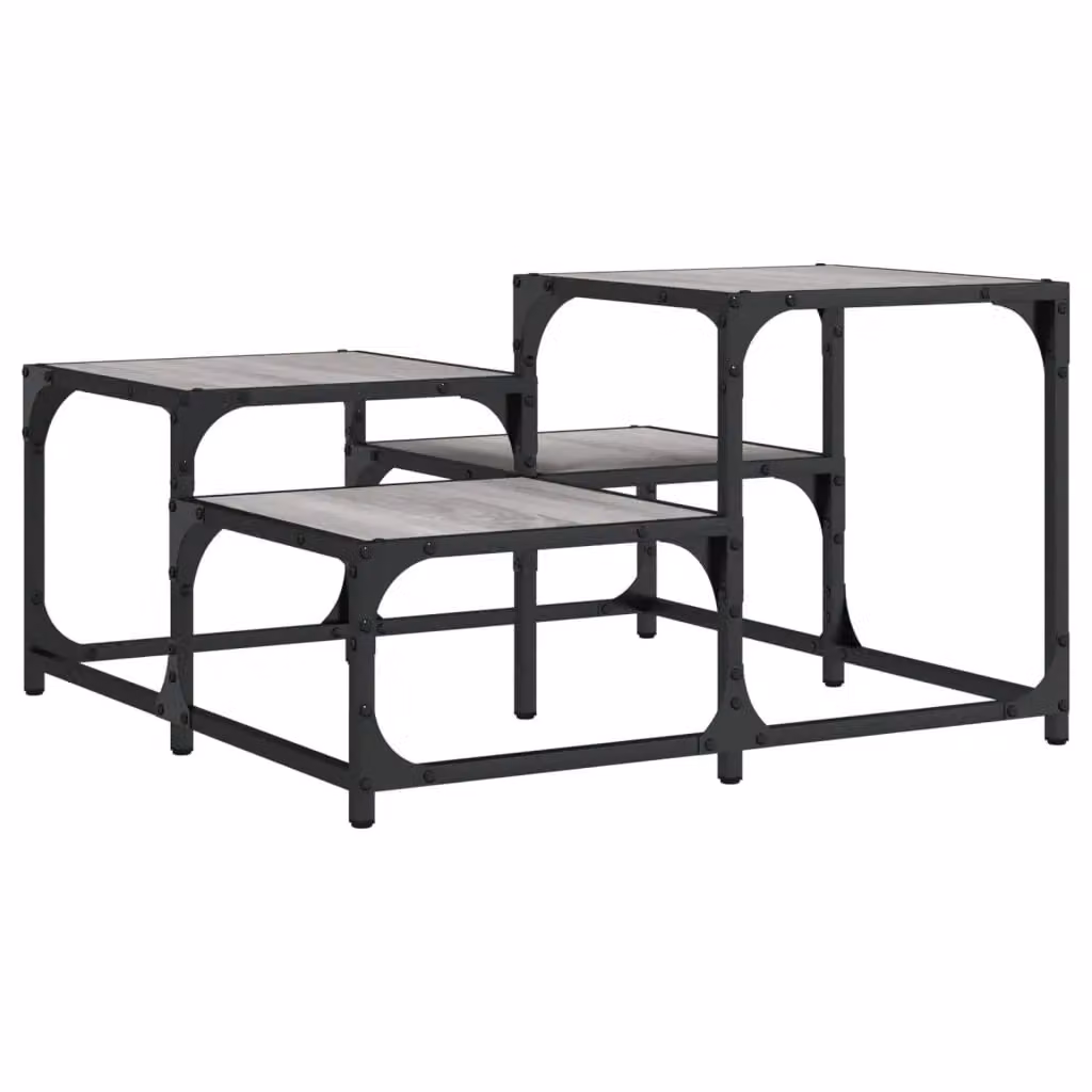 Berkfield Home Grey Sonoma Square Coffee Table W/D/H: 68 x 68 x 40 cm – 2