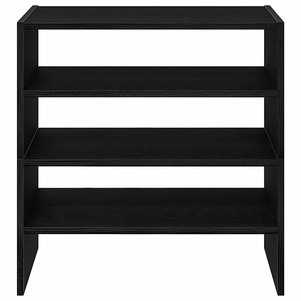 Berkfield Home Stackable Shoe Racks, 2 Pack, Black Oak, W: 60 cm, D: 30 cm, H: 30.5 cm – 4