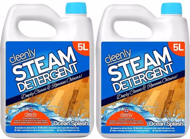 Cleenly Pet Steam Mop Detergent Ocean Splash, 3 Pack