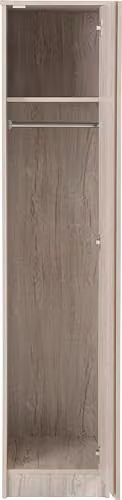 Seconique Malvern 1 Door Wardrobe in White, H 180 x W 50 x D 40 cm – 2