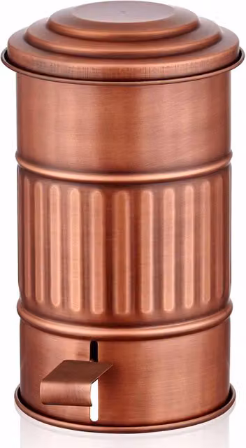 The Mia UK Mia Bronze Pedal Step On Bathroom Rubbish Bin