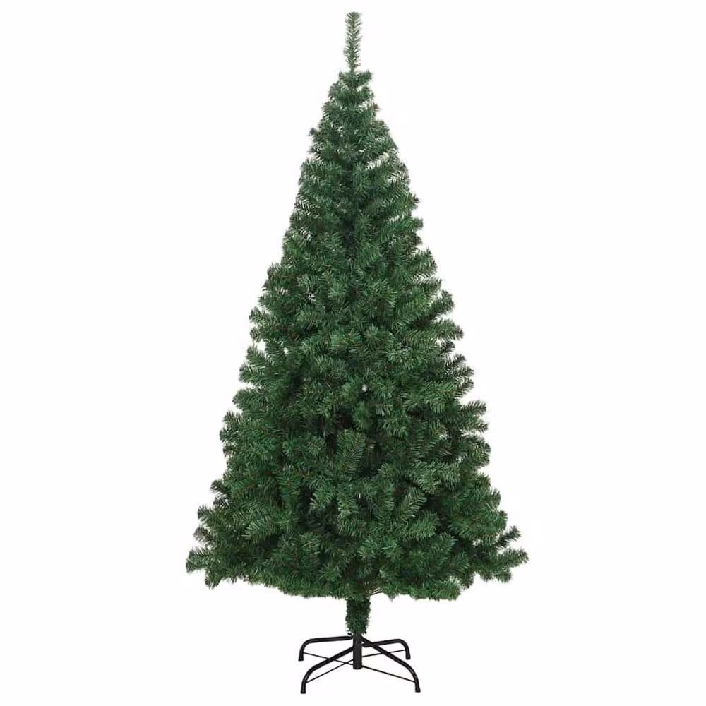 Berkfield Home Artificial Christmas Tree with 300 LEDs and Stand, Green, Height: 210 cm – 3