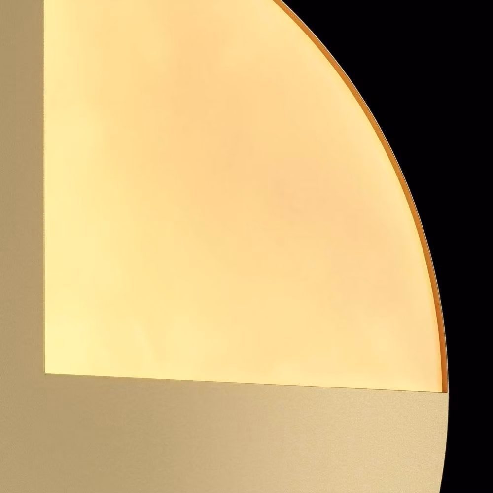 Netlighting Jupiter Modern Integrated LED Wall Lamp in Gold/Brass with 3000K Warm White Light – 3