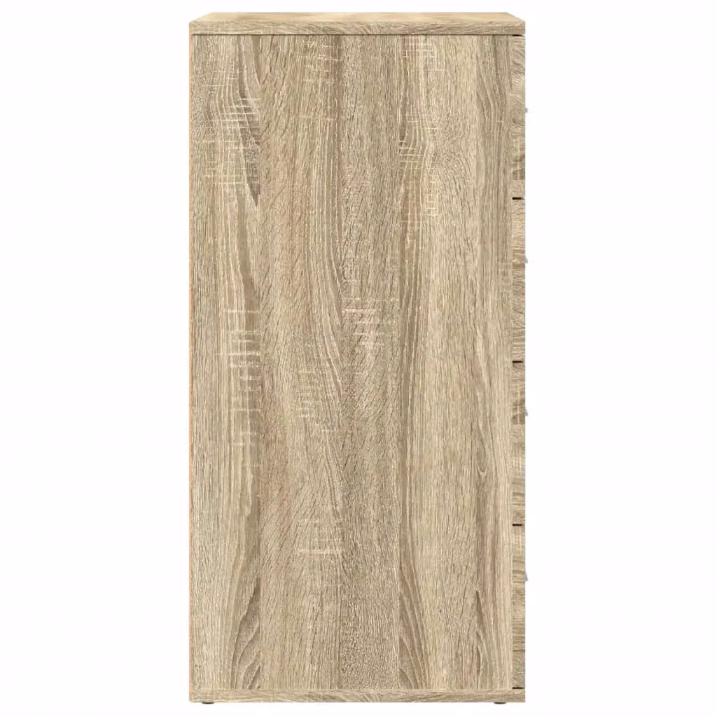 Berkfield Home Set of 2 Sonoma Oak Sideboards in Brown, W/D/H: 60 x 39 x 80 cm – 2