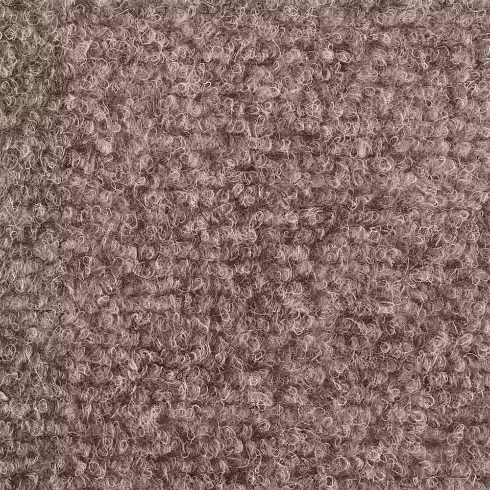 Berkfield Home 15 Piece Self-adhesive Needle Punch Stair Mats, Brown, W/D/H: 56 x 17 x 3 cm – 4