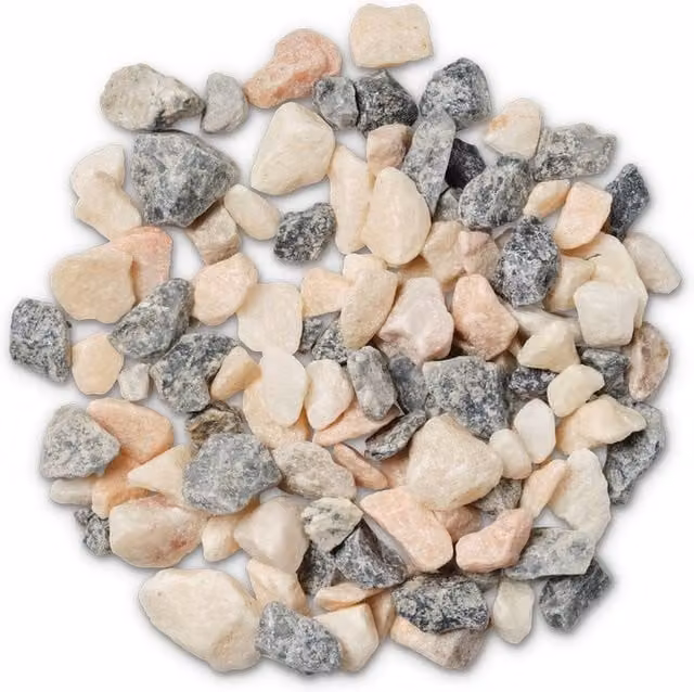 Buttercup Farm White and Multicolour Coarse Pebbles Gravel Stone, 16-32mm, 850 kg
