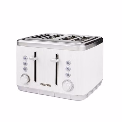Geepas Arcus 4 Slice Toaster, 1860W, White – 1