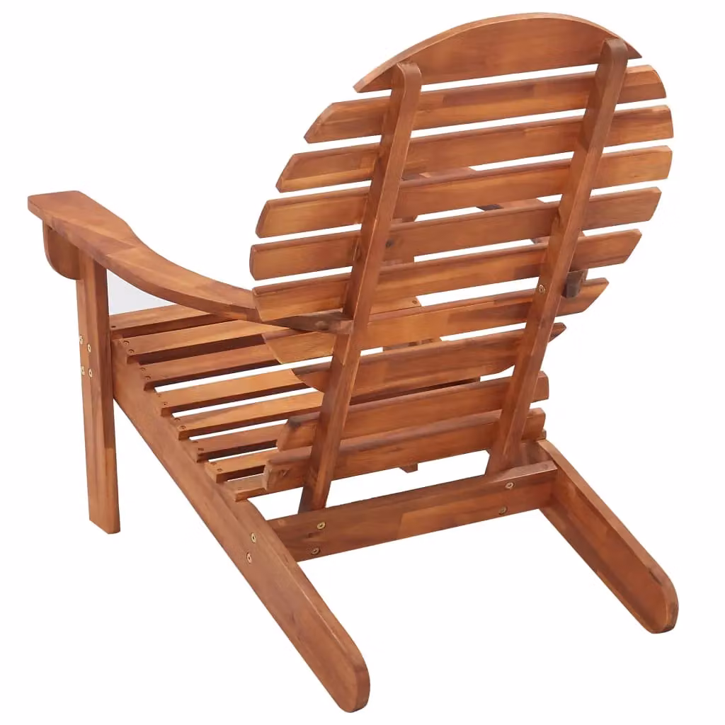 Berkfield Home Adirondack Chair in Brown Solid Acacia Wood – 2