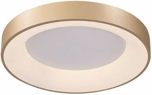 Netlighting Niseko Ring LED Ceiling Light, Gold/Brass, Diameter: 45 cm, 30W, 3000K, 2250lm