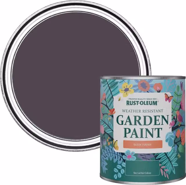 Rust-Oleum Garden Paint in Satin Finish, Purple, 0.75 l
