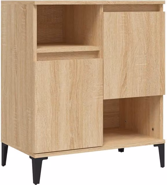 Berkfield Home Sonoma Oak Sideboard in Light Tan, W/D/H: 60 x 35 x 70 cm – 1