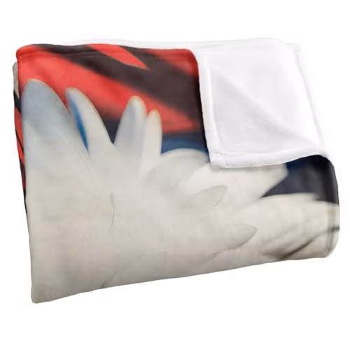 JQ Licensing James Piazza Red, White and Blue Eagle Silky Touch Super Soft Fleece Throw Blanket W: 152 cm, D: 127 cm – 2