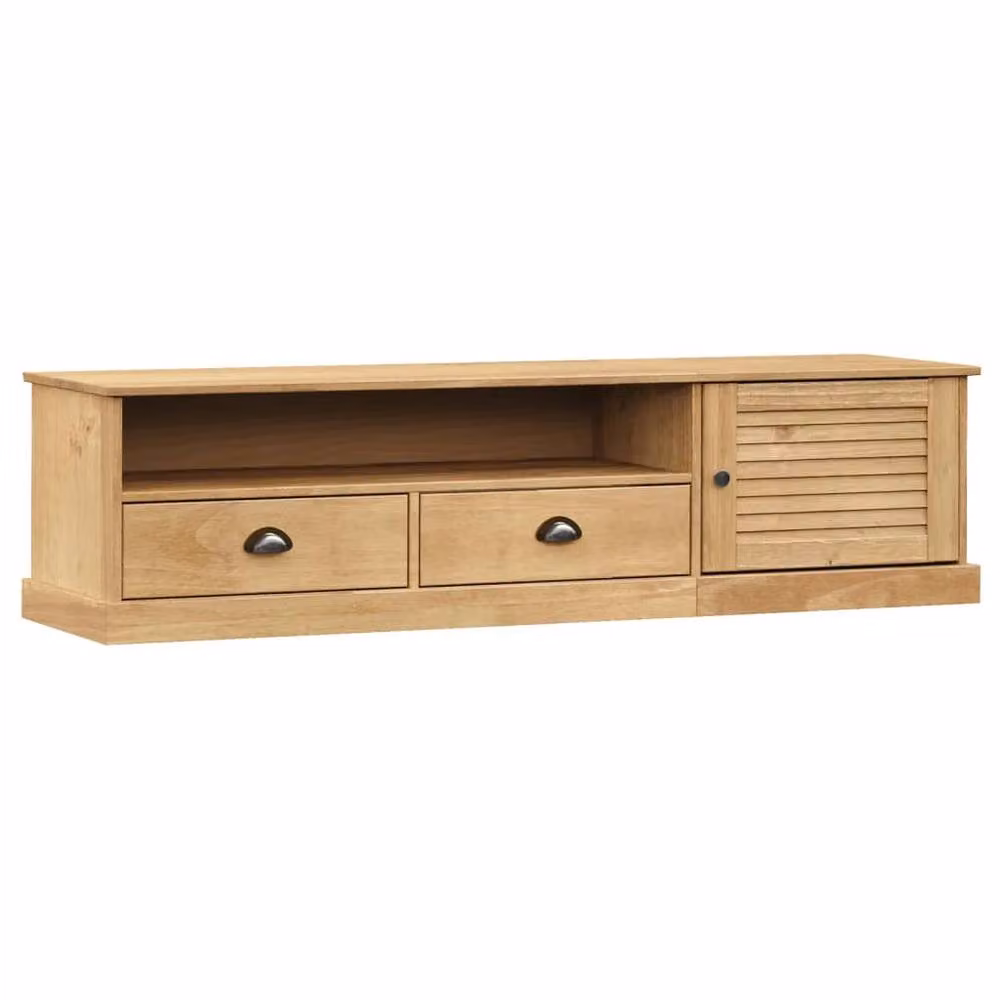 Berkfield Home VIGO TV Cabinet in Brown Solid Pine Wood W/D/H: 156 x 40 x 40 cm – 2