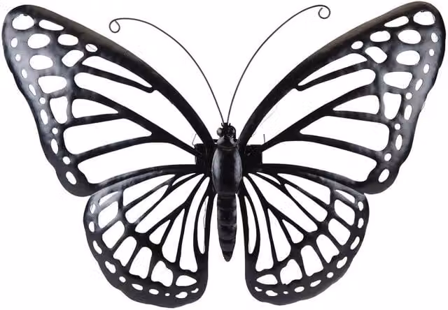 VFM e-Store Solar Garden Wall Lights in Black, W/H: 36 x 50 cm