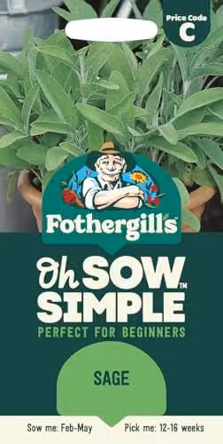 Mr Fothergill's Oh Sow Simple Sage Vegetable Seeds