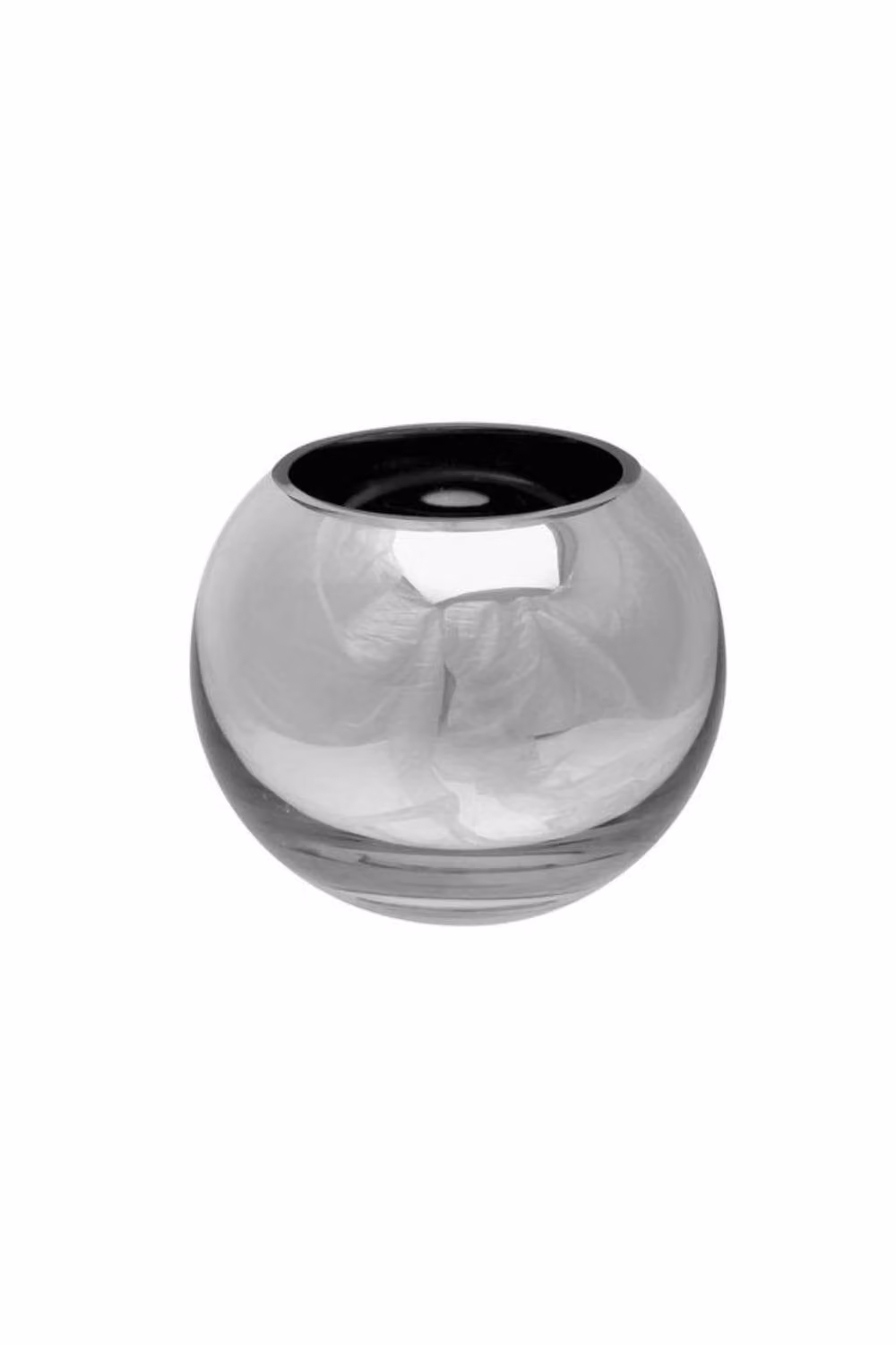 KDMD Silver Mirrored Bubble Ball Glass Tabletop Decoration, 2 Pack – 2