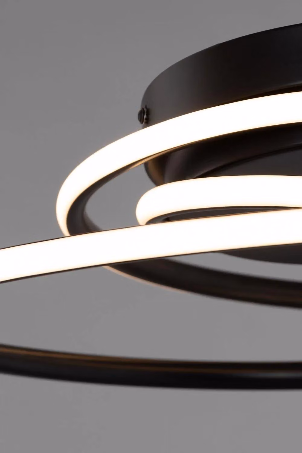 BHS Lighting Pei Modern LED Ring Flush Ceiling Light in Black – 2