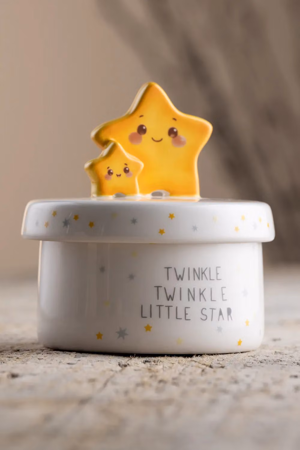 Aynsley China Twinkle Twinkle Little Star Keepsake Box in White and Multicolour – 2