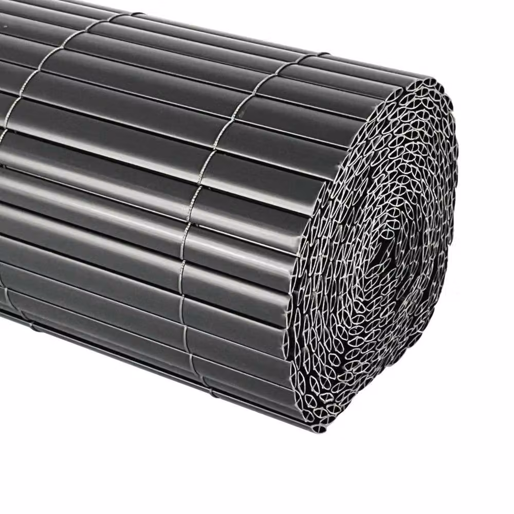 EONLION Grey PVC Outdoor Garden Fencing Matting, Height: 100 cm, Length: 500 cm – 4