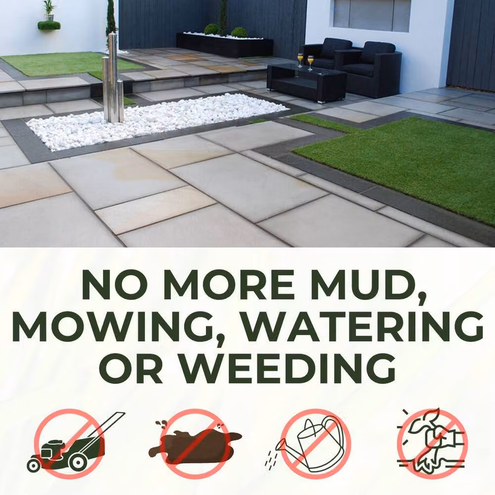 Ark Mat 35mm Artificial Grass Green, W: 1 m, L: 19 m – 8