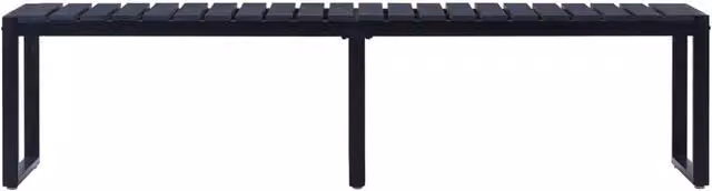 Berkfield Home Modern Garden Bench in Black, Width: 180 cm