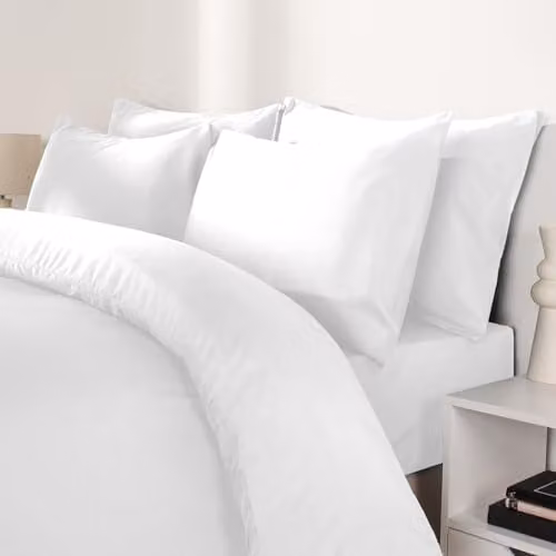 OHS White Microfibre Housewife Pillowcases, 2 Pack, W/H: 50 x 75 cm