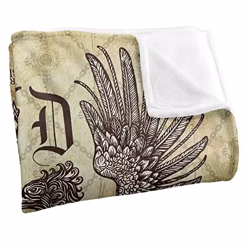 LOGOVISION Fantastic Beasts The Secrets Of Dumbledore Dumbledore Sigil Super Soft Fleece Throw Blanket, Multicolour, W: 91 cm, D: 147 cm – 2