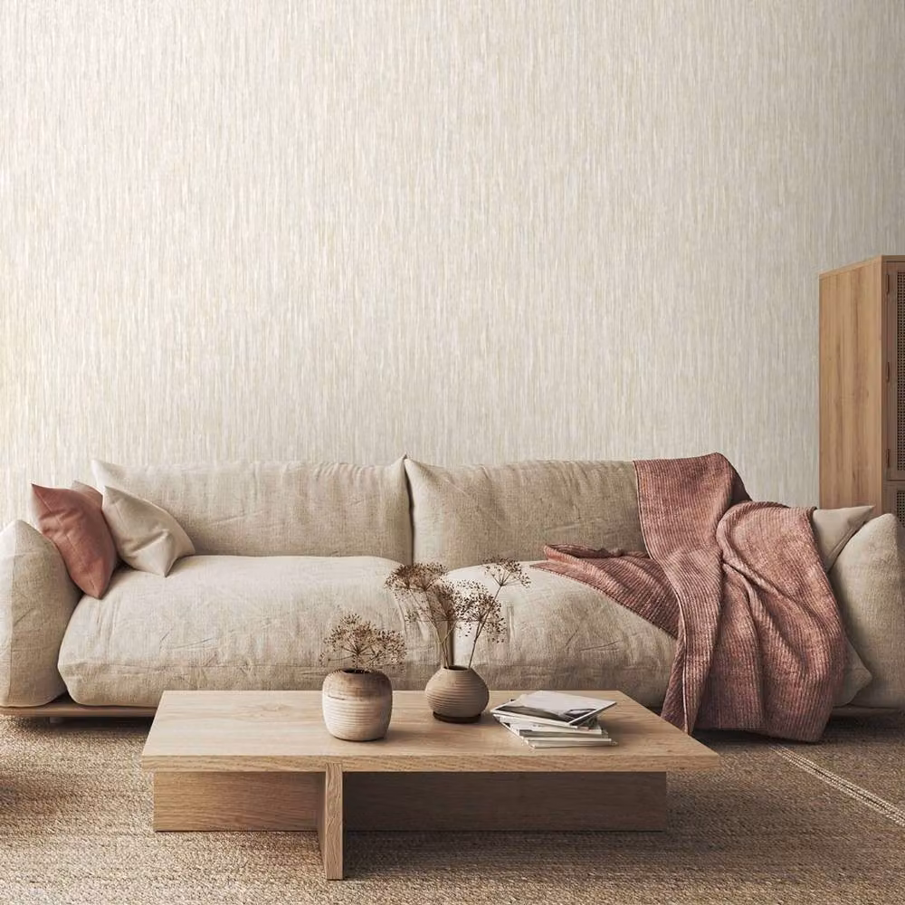 Rasch Rosalie Striped Wallpaper in Beige – 2