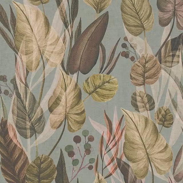 I Love Wallpaper Nature's Embrace Wallpaper in Green, Yellow and Beige