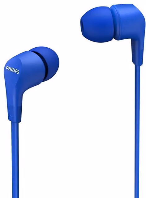 Philips TAE1105 In-ear Wired Headphones with 3.5 mm Jack, Blue