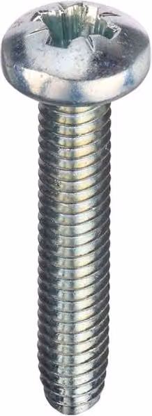 Unifix Supertite Pozidriv Galvanised Steel Screws, Silver, M6 x 30 mm