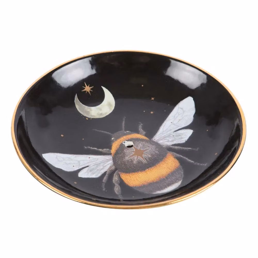 Something Different Ceramic Forest Bee Incense Holder in Black – 2