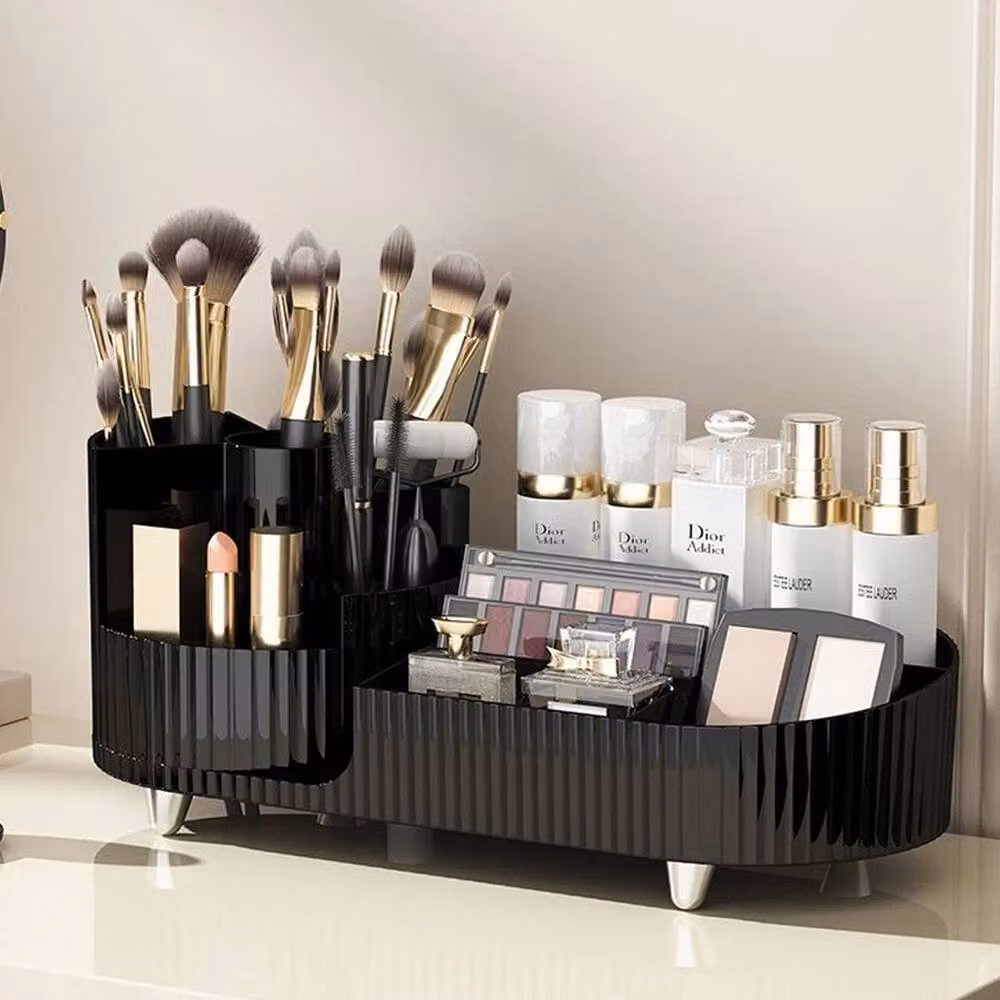 FORGEVIO Black Desktop Cosmetic Makeup Storage Box, Width: 50 cm – 4