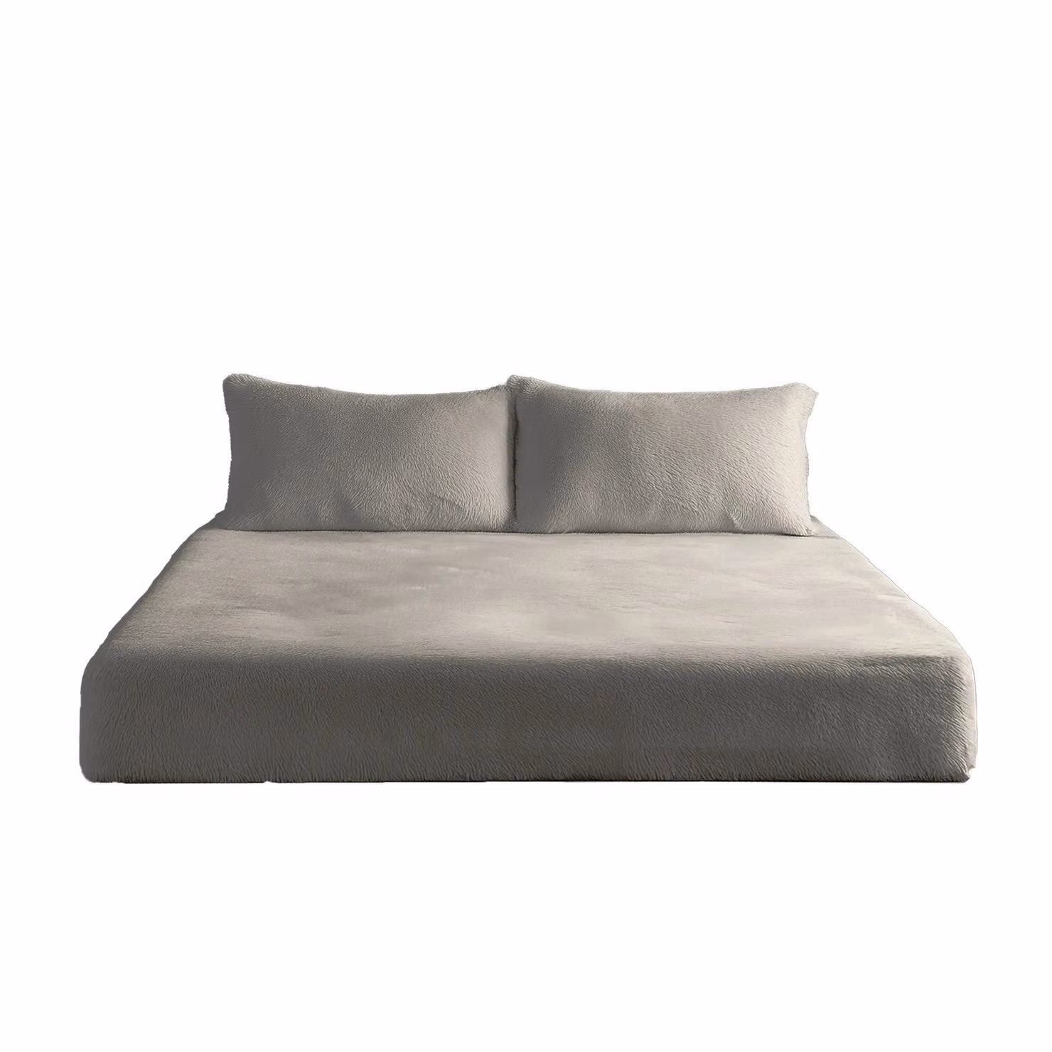 Snug City Teddy Fleece Extra Deep Fitted Sheet, King Size, Beige, W/D/H: 180 x 200 x 30 cm – 2